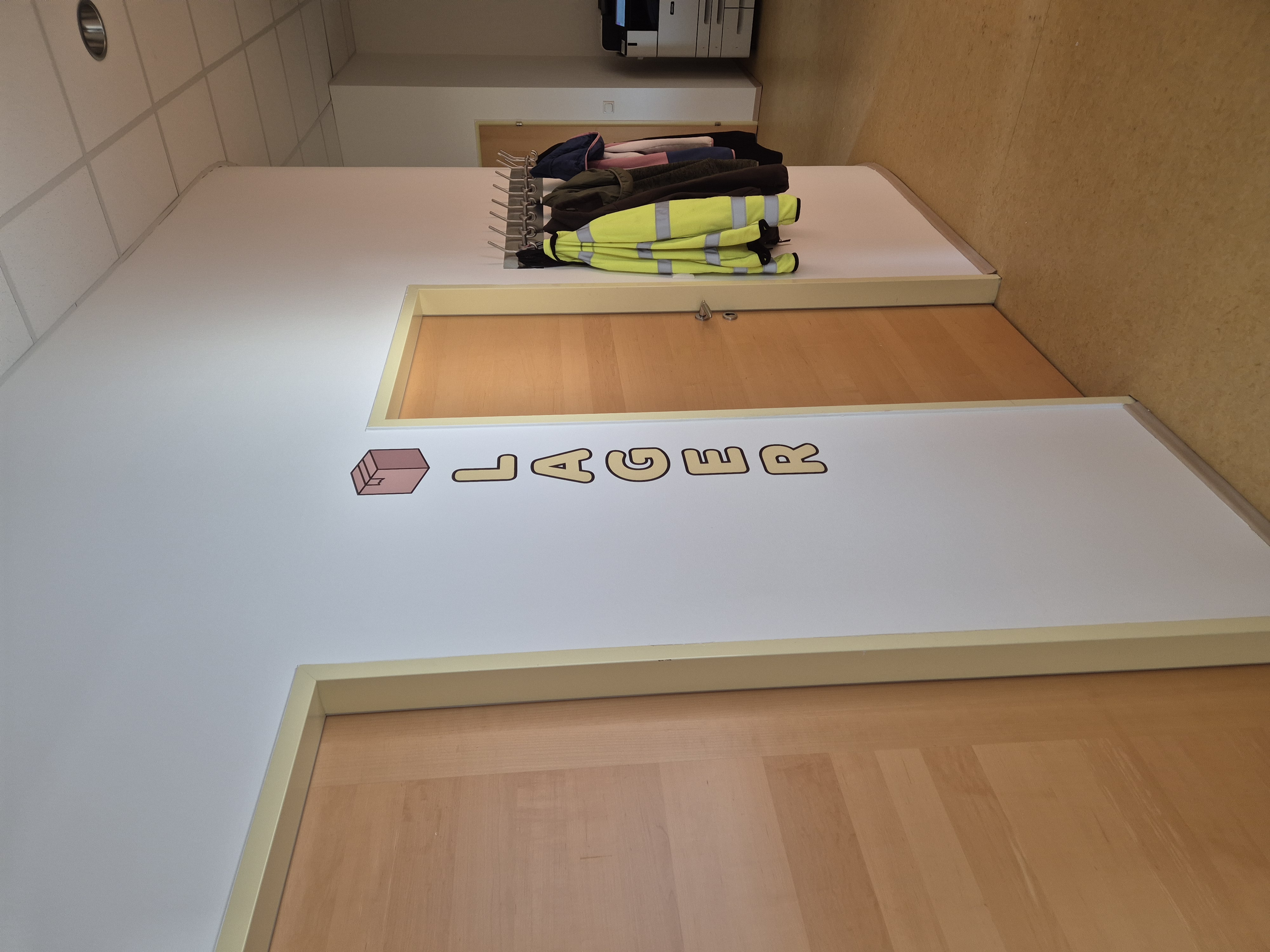 Tuerbeschriftung LAGER mit Karton Icon - Büro & Praxis - WonderWalls UV-Direktdruck